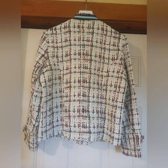 Jean-Pierre Klifa Paris Tweed rainbow Blazer Large Very good preloved Condition - Picture 6 of 6